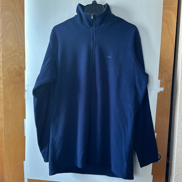 Patagonia Capilene Pullover 1/4 Zip Fleece Long Sleeve Sweater Mens Size L Blue. - Picture 1 of 16